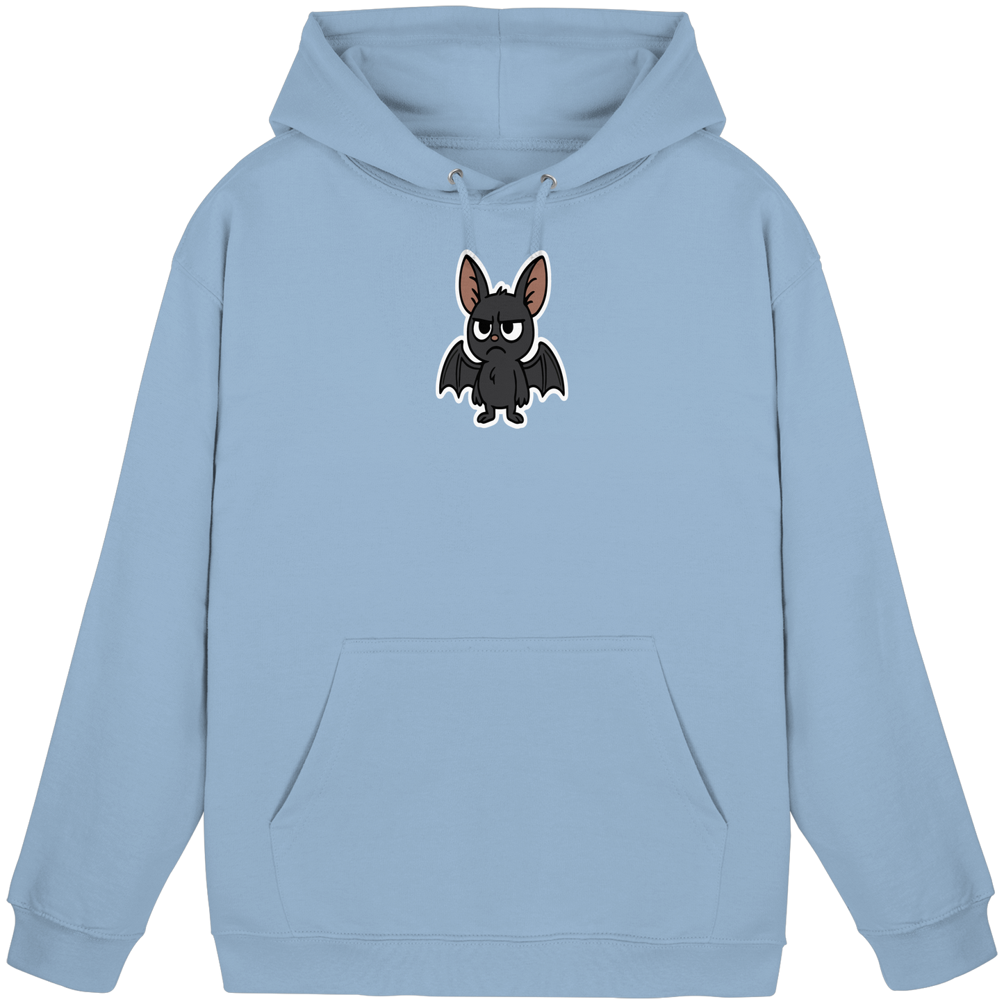 Fledermaus mit Augenrollen – Sozial, aber selektiv - Basic Unisex Hoodie