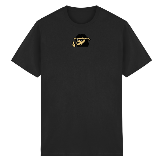 Schwarzes Schaf mit Mittelfinger – Lieber auffallen als mitlaufen - Heavy Cotton T-Shirt