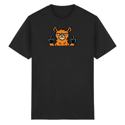 Lama mit Mittelfinger – Das Modeaccessoire für klare Kante und Ruhe - Heavy Cotton T-Shirt