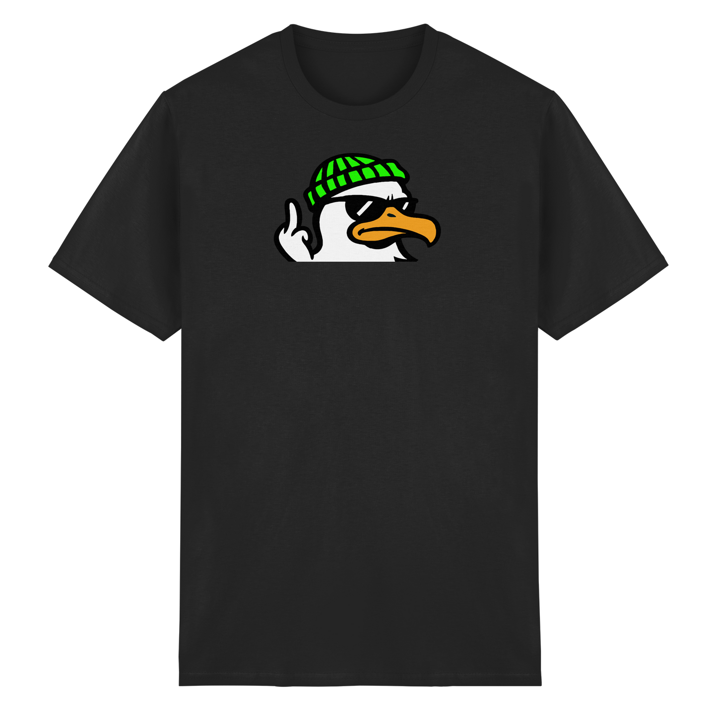 Möwe mit Mittelfinger – Klarstellung in Federform - Heavy Cotton T-Shirt