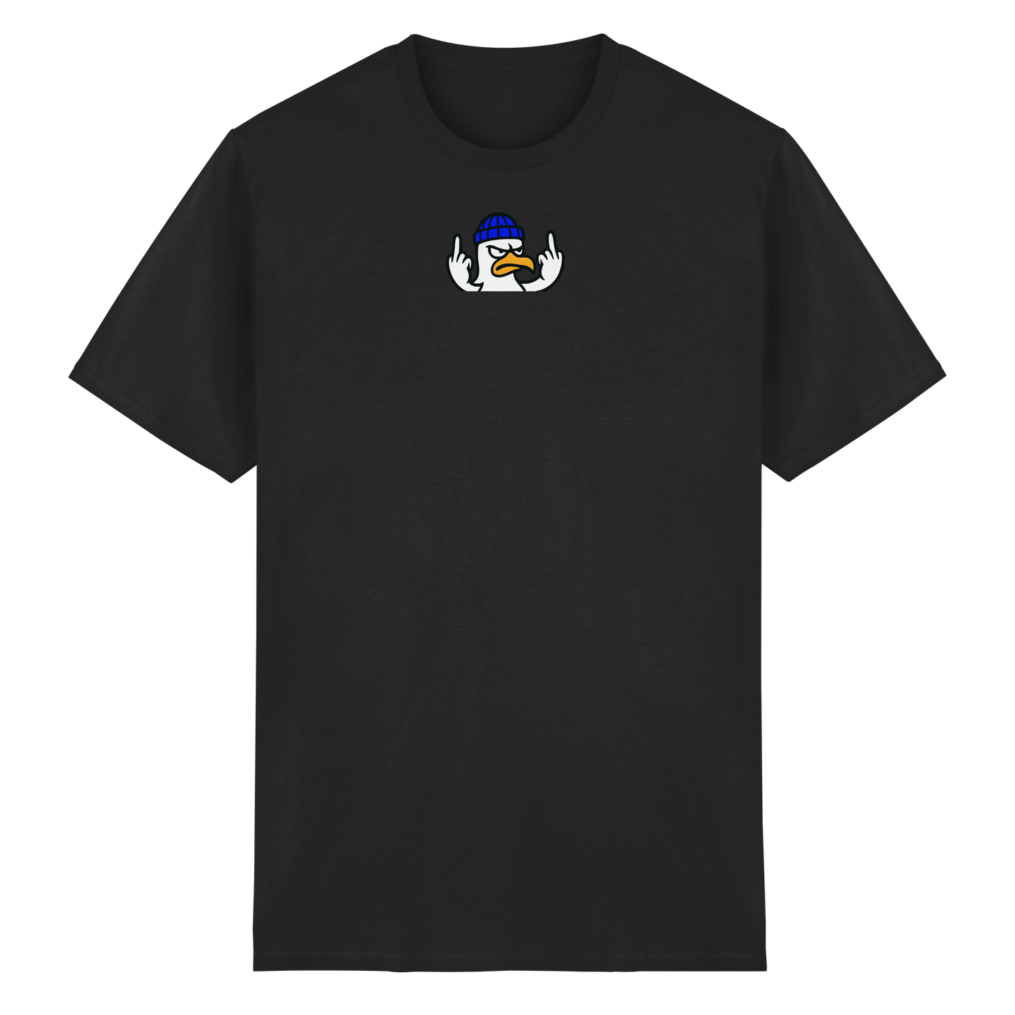 Möwe mit Mittelfinger – Kein Bock, keine Diskussionen - Heavy Cotton T-Shirt