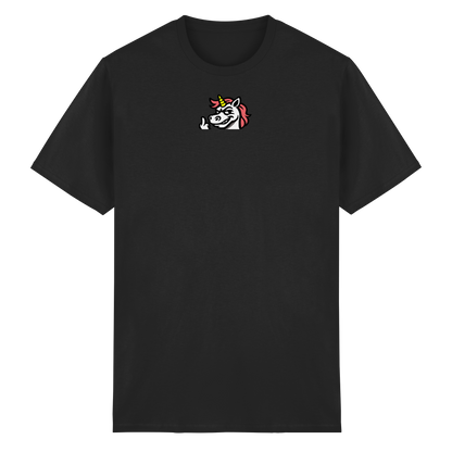 Einhorn mit Mittelfinger – Zu süß zum Ertragen, zu frech zum Ignorieren - Heavy Cotton T-Shirt