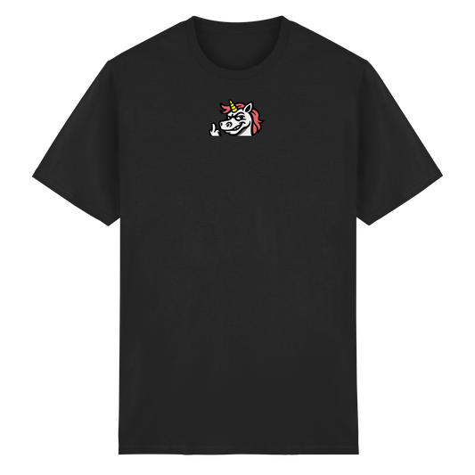 Einhorn mit Mittelfinger – Zu süß zum Ertragen, zu frech zum Ignorieren - Heavy Cotton T-Shirt