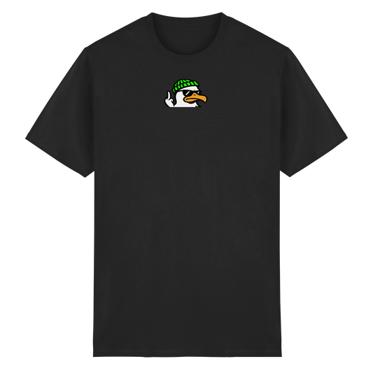 Möwe mit Mittelfinger – Klarstellung in Federform - Heavy Cotton T-Shirt