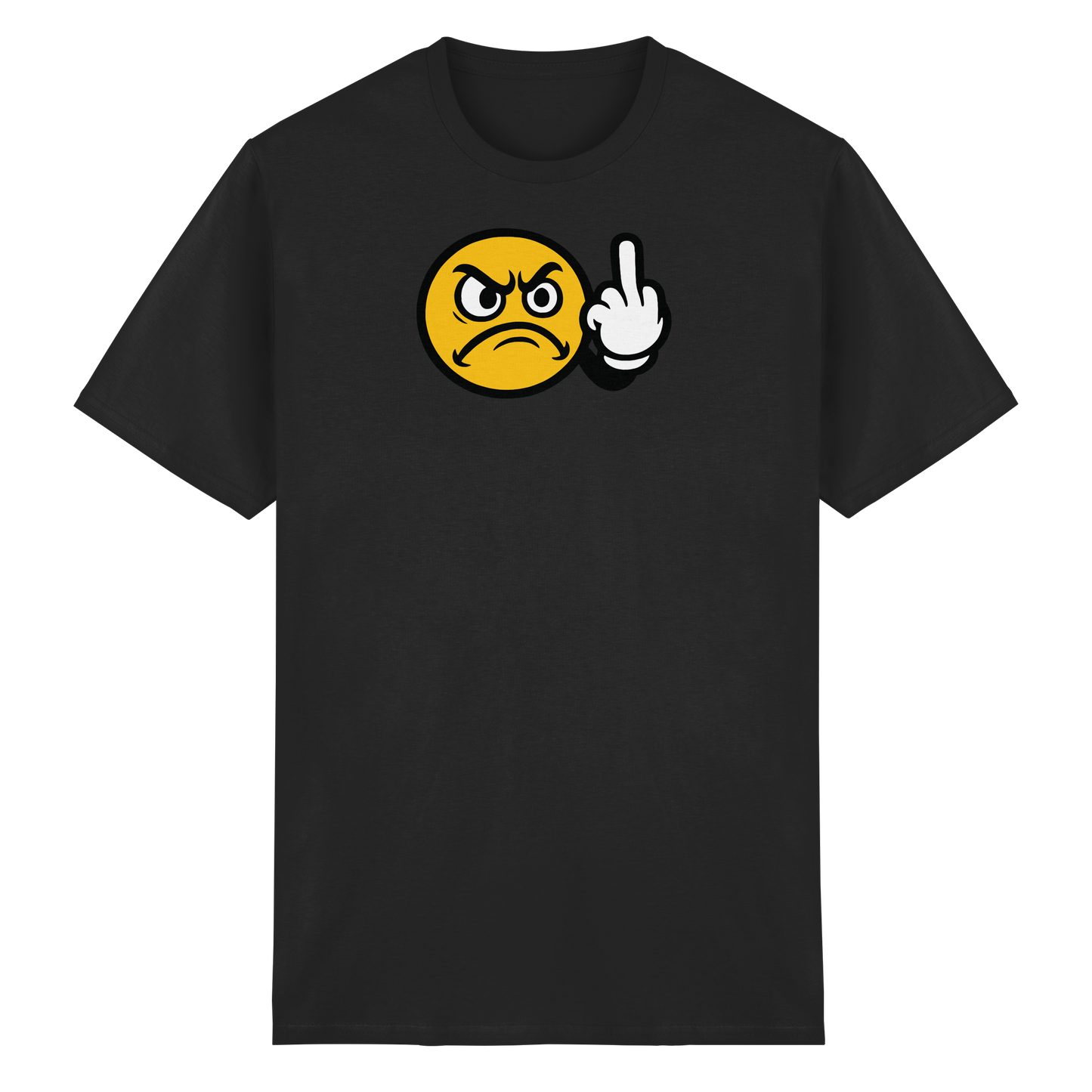 Smiley mit Mittelfinger – Dein stilles „Nope“ mit Gesicht - Heavy Cotton T-Shirt