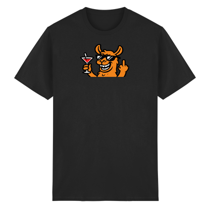 Lama mit Mittelfinger – Partymodus mit Attitüde  - Heavy Cotton T-Shirt