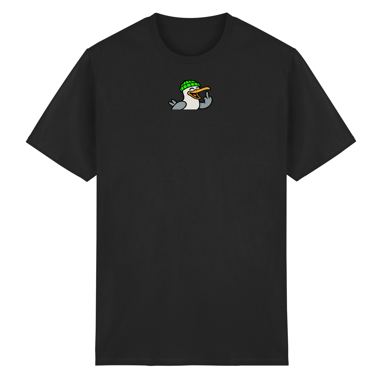 Möwe mit Mittelfinger – Wenn Höflichkeit keine Option mehr ist - Heavy Cotton T-Shirt