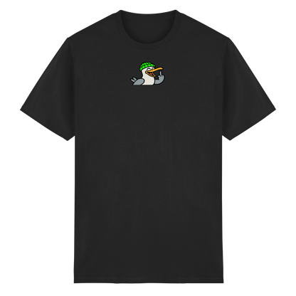 Möwe mit Mittelfinger – Wenn Höflichkeit keine Option mehr ist - Heavy Cotton T-Shirt
