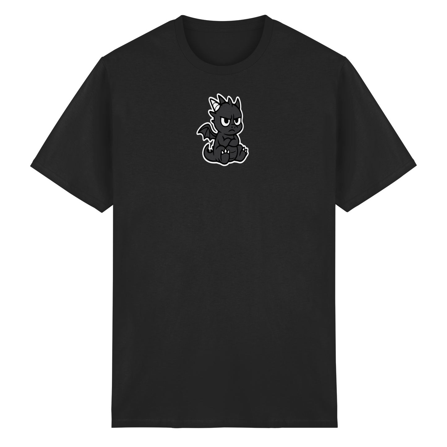 Babydrache mit Stirnrunzeln – Klein, flauschig, nicht begeistert - Heavy Cotton T-Shirt