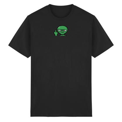 Alien mit Mittelfinger – Erdleben ist kein Ponyhof - Heavy Cotton T-Shirt