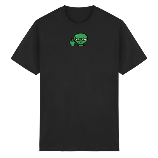 Alien mit Mittelfinger – Erdleben ist kein Ponyhof - Heavy Cotton T-Shirt