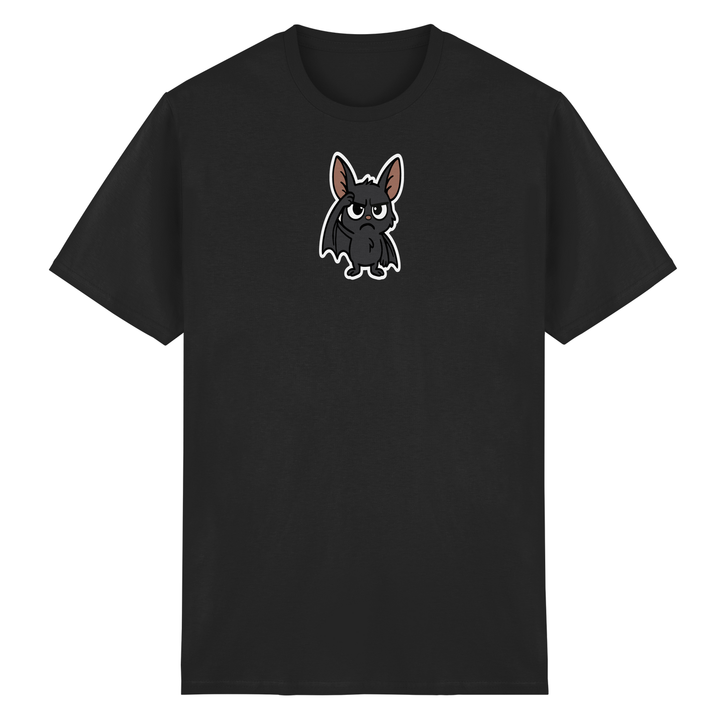 Fledermaus mit hochgezogener Braue – Nachtleben mit Meinung - Heavy Cotton T-Shirt