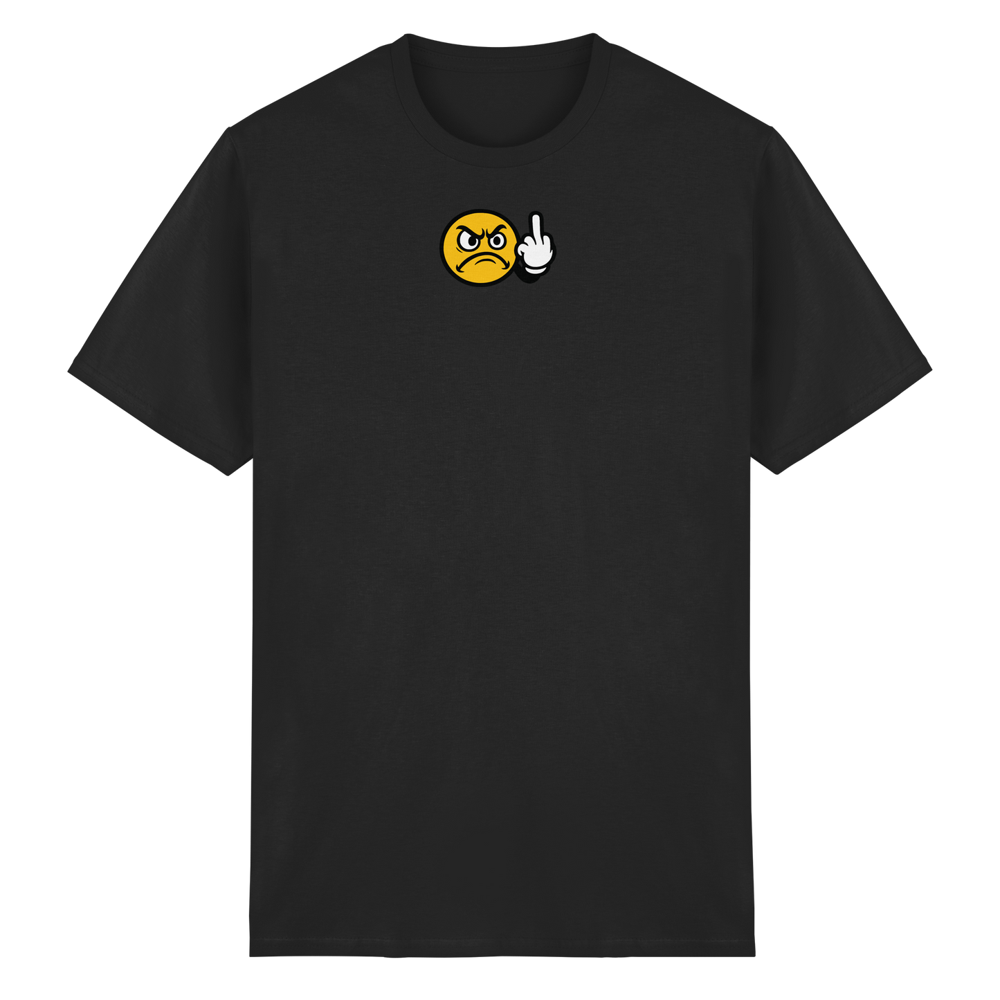 Smiley mit Mittelfinger – Dein stilles „Nope“ mit Gesicht - Heavy Cotton T-Shirt