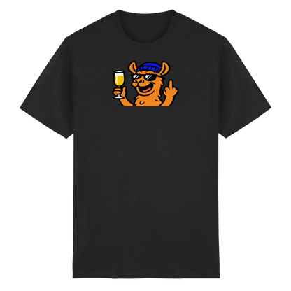 Lama mit Mittelfinger – Der ultimative Stoppschild für Laberer - Heavy Cotton T-Shirt