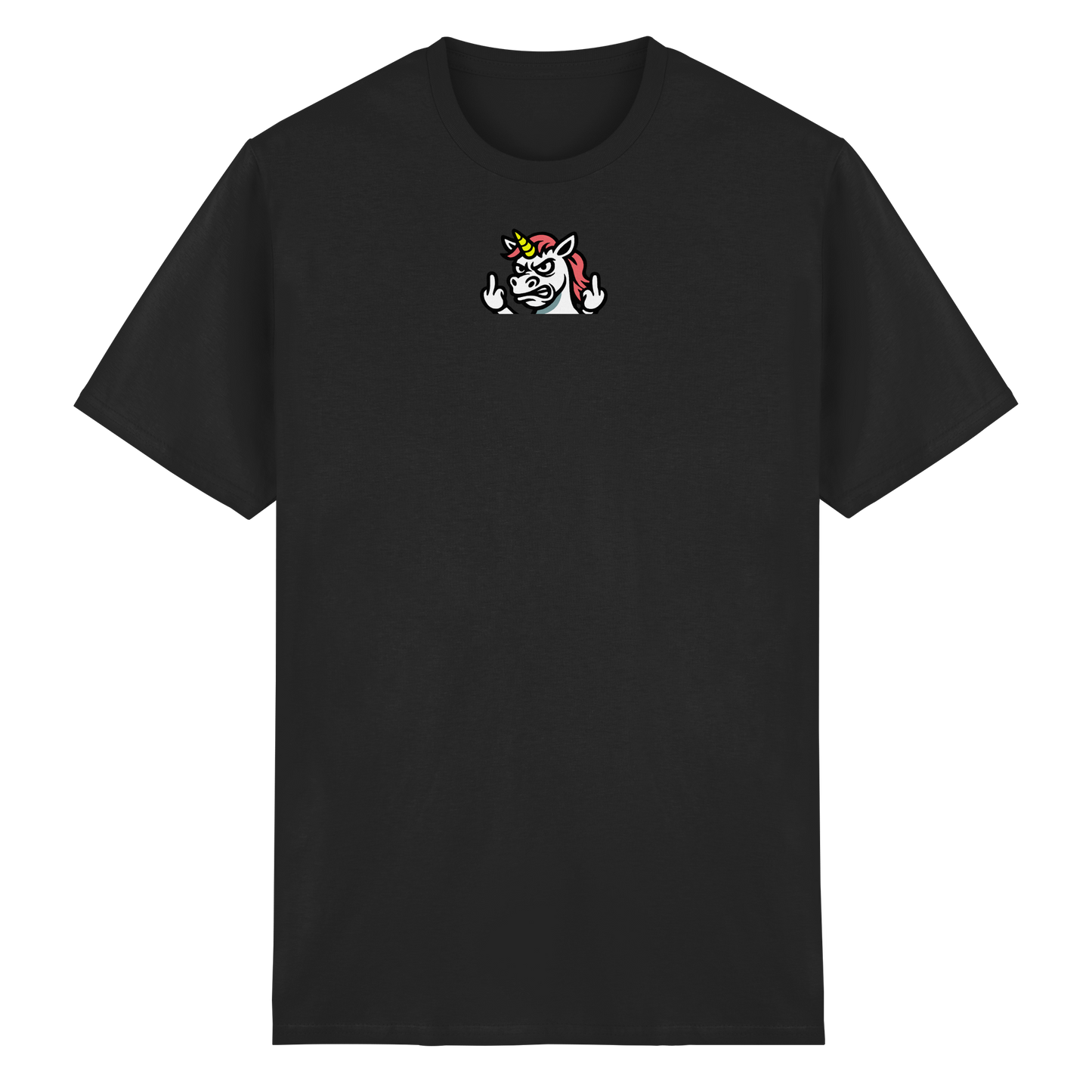 Einhorn mit Mittelfinger – Sag’s mit dem Horn - Heavy Cotton T-Shirt