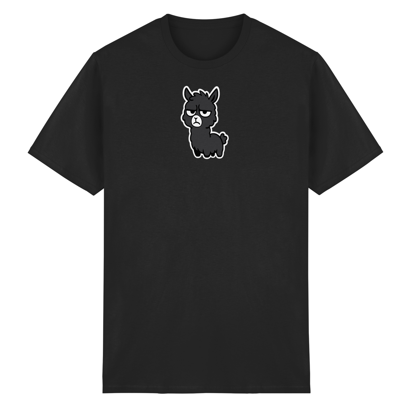 Alpaka mit Augenrollen & hochgezogener Lippe – Bitte nicht heute, Mensch - Heavy Cotton T-Shirt