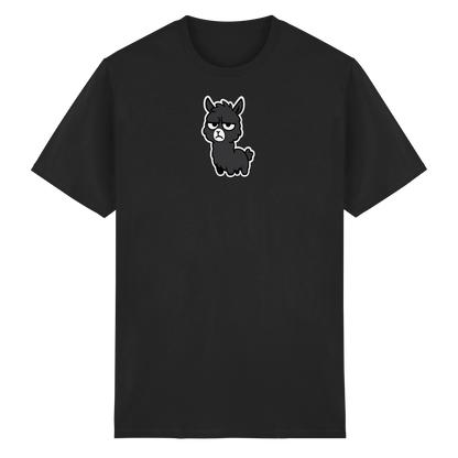 Alpaka mit Augenrollen & hochgezogener Lippe – Bitte nicht heute, Mensch - Heavy Cotton T-Shirt