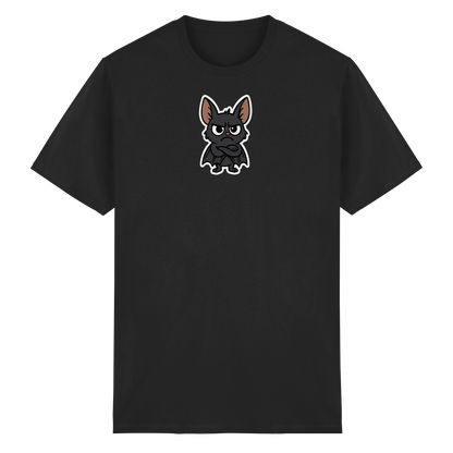 Fledermaus mit verschränkten Flügeln – Nachtmodus: Skepsis aktiv - Heavy Cotton T-Shirt