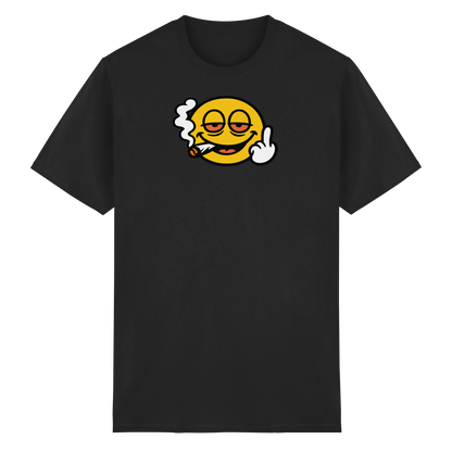 Smiley mit Mittelfinger – Wie ein Joint, nur zum Anziehen - Heavy Cotton T-Shirt