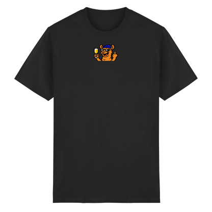 Lama mit Mittelfinger – Der ultimative Stoppschild für Laberer - Heavy Cotton T-Shirt