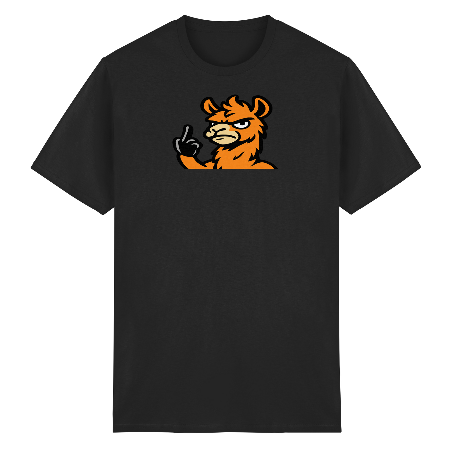 Lama mit Mittelfinger – Meditation auf Abwehrmodus - Heavy Cotton T-Shirt