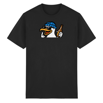 Möwe mit Mittelfinger – Dein nachtaktives Party-Orakel - Heavy Cotton T-Shirt