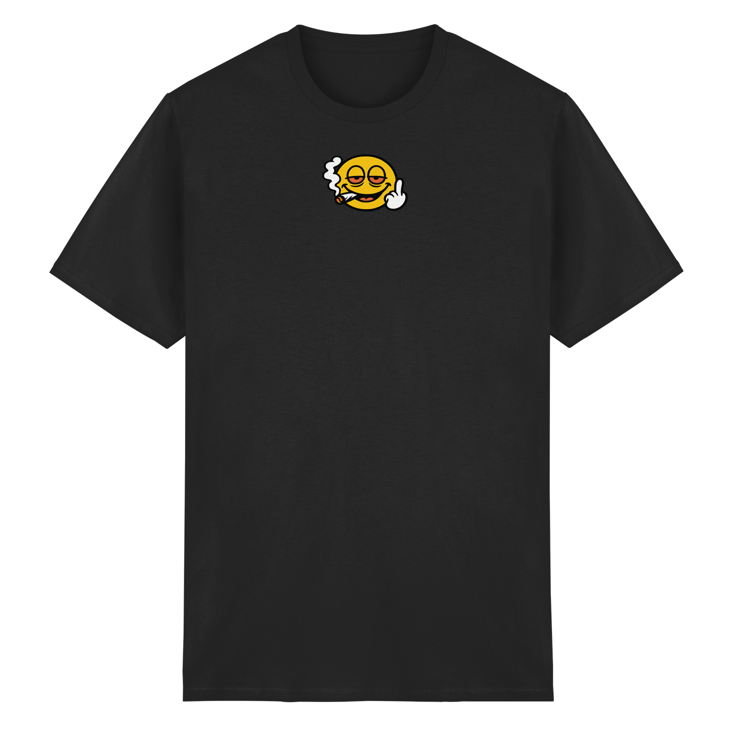 Smiley mit Mittelfinger – Wie ein Joint, nur zum Anziehen - Heavy Cotton T-Shirt