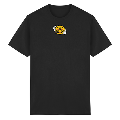 Smiley mit Mittelfinger – Wie ein Joint, nur zum Anziehen - Heavy Cotton T-Shirt