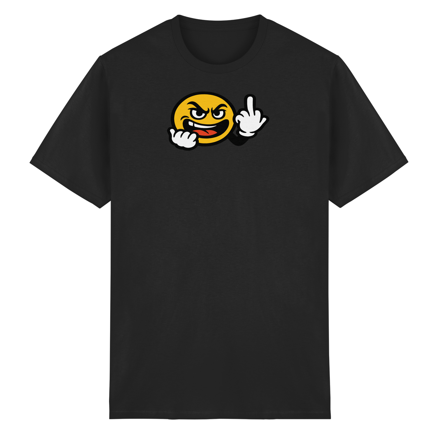Smiley mit Mittelfinger – Gute Laune. Schlechte Laune. Klar geregelt. - Heavy Cotton T-Shirt
