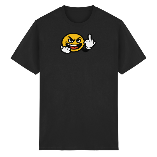 Smiley mit Mittelfinger – Gute Laune. Schlechte Laune. Klar geregelt. - Heavy Cotton T-Shirt