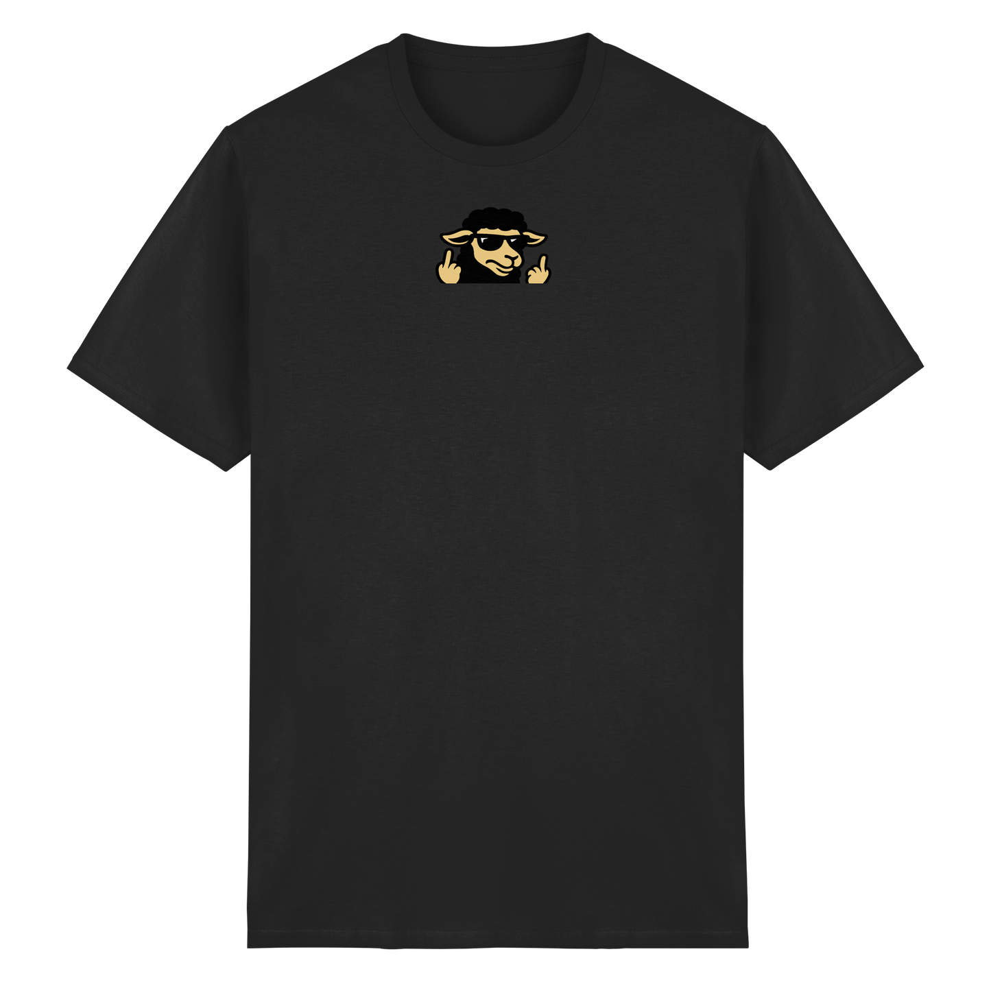 Schwarzes Schaf mit Mittelfinger – Schluss mit Nettigkeit - Heavy Cotton T-Shirt
