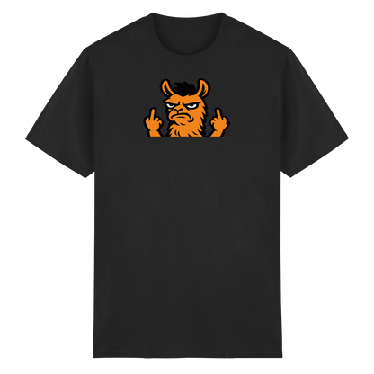 Lama mit Mittelfinger – Dein Mode-Statement gegen soziale Überforderung - Heavy Cotton T-Shirt