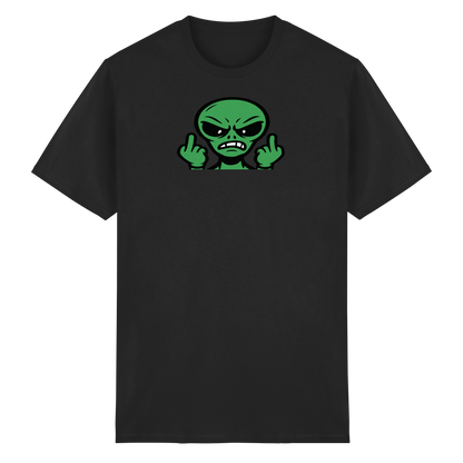 Alien mit Mittelfinger – Kontakt abgebrochen - Heavy Cotton T-Shirt