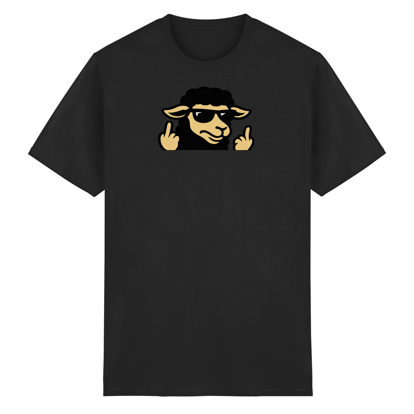 Schwarzes Schaf mit Mittelfinger – Schluss mit Nettigkeit - Heavy Cotton T-Shirt