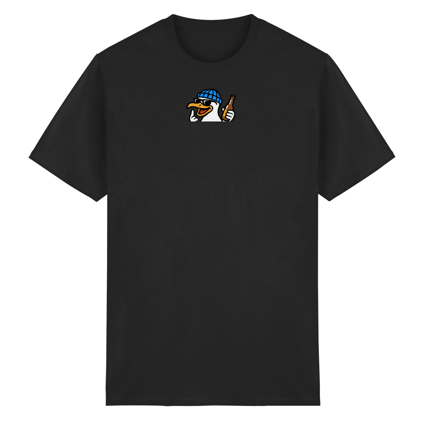 Möwe mit Mittelfinger – Dein nachtaktives Party-Orakel - Heavy Cotton T-Shirt