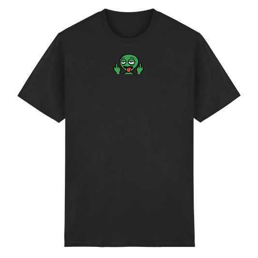 Alien mit Mittelfinger – Ich will nach Hause, aber erst flippe ich euch noch - Heavy Cotton T-Shirt
