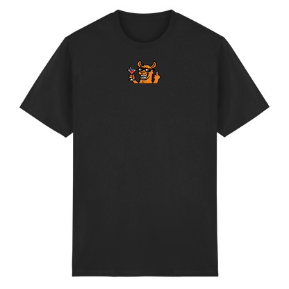 Lama mit Mittelfinger – Partymodus mit Attitüde - Heavy Cotton T-Shirt