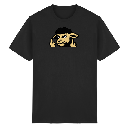 Schwarzes Schaf mit Mittelfinger – Für alle, die nicht dazugehören wollen - Heavy Cotton T-Shirt