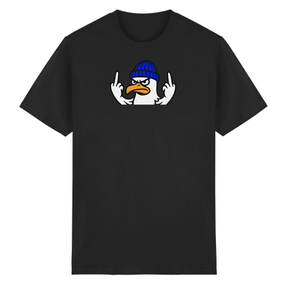 Möwe mit Mittelfinger – Vogel zeigen, Stil behalten  - Heavy Cotton T-Shirt