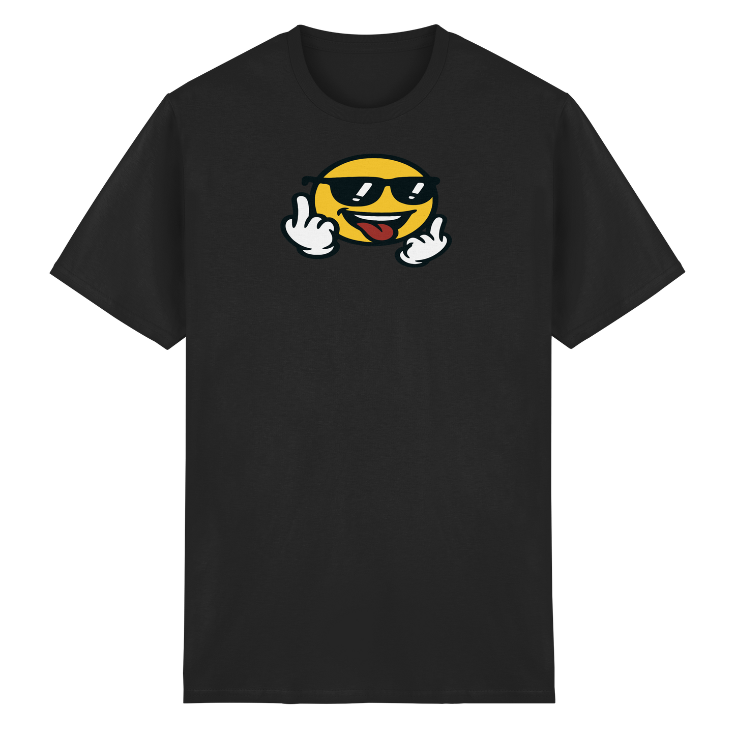 Smiley mit Mittelfinger – Der freundlichste Mittelfinger der Welt - Heavy Cotton T-Shirt