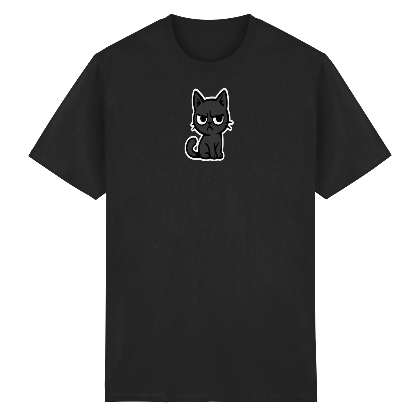 Schwarze Katze im Schatten – Personal wird beobachtet - Heavy Cotton T-Shirt