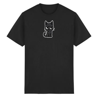 Schwarze Katze im Schatten – Personal wird beobachtet - Heavy Cotton T-Shirt
