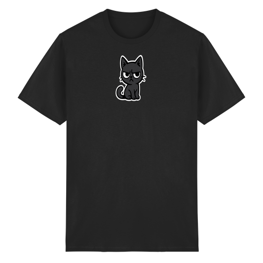 Schwarze Katze im Schatten – Personal wird beobachtet - Heavy Cotton T-Shirt