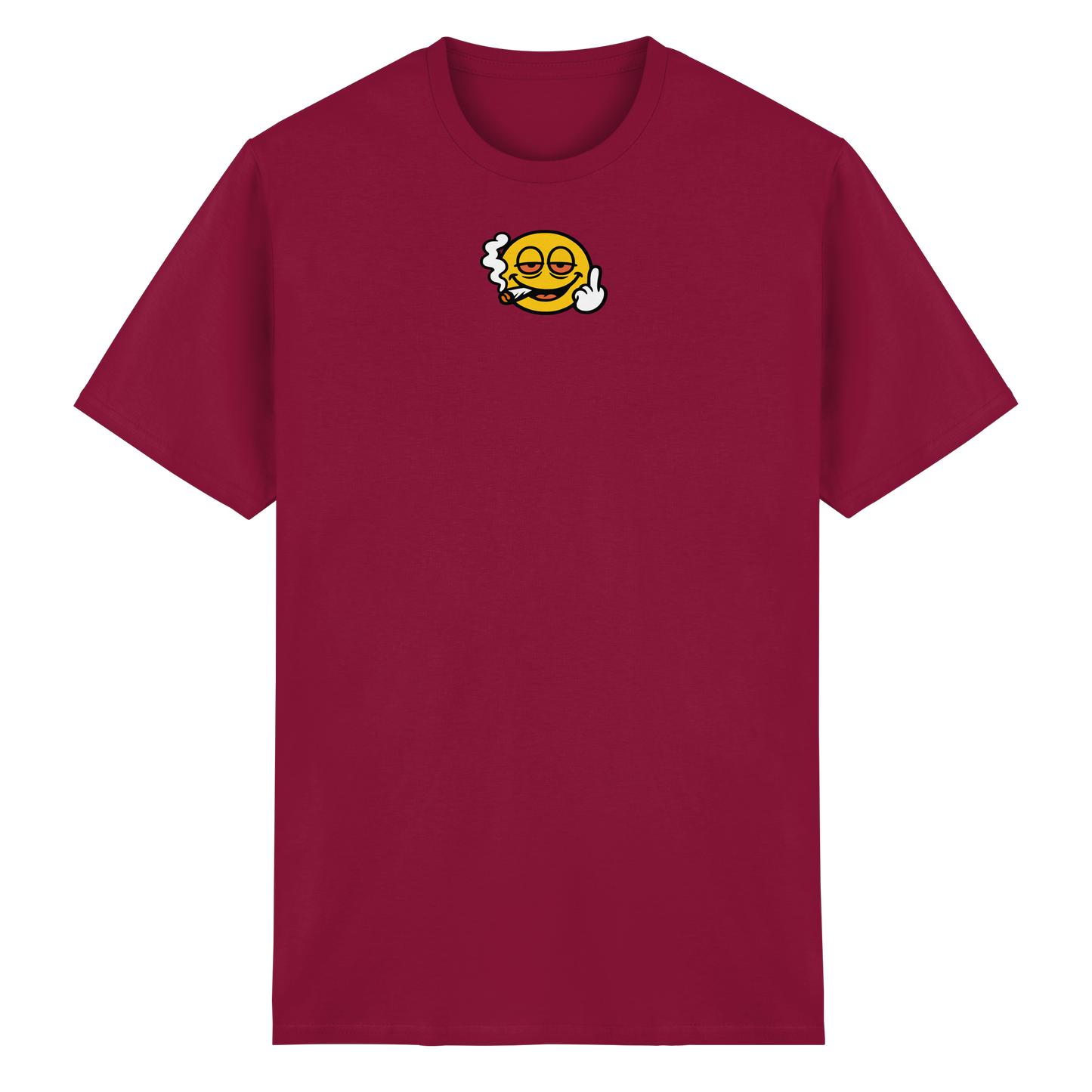 Smiley mit Mittelfinger – Wie ein Joint, nur zum Anziehen - Heavy Cotton T-Shirt
