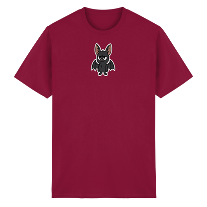 Fledermaus mit Augenrollen – Sozial, aber selektiv - Heavy Cotton T-Shirt