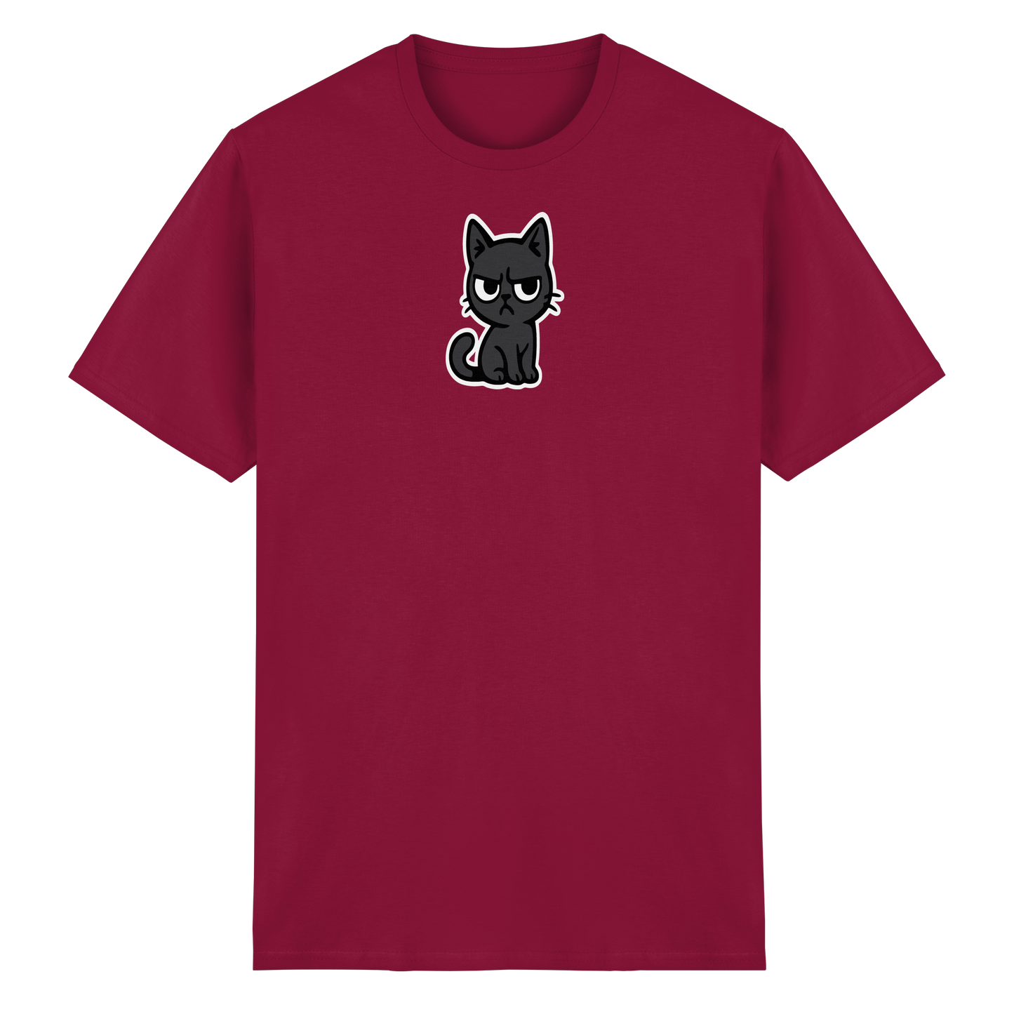 Schwarze Katze im Schatten – Personal wird beobachtet - Heavy Cotton T-Shirt