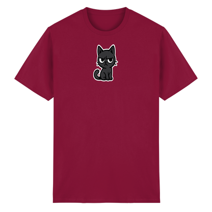 Schwarze Katze im Schatten – Personal wird beobachtet - Heavy Cotton T-Shirt