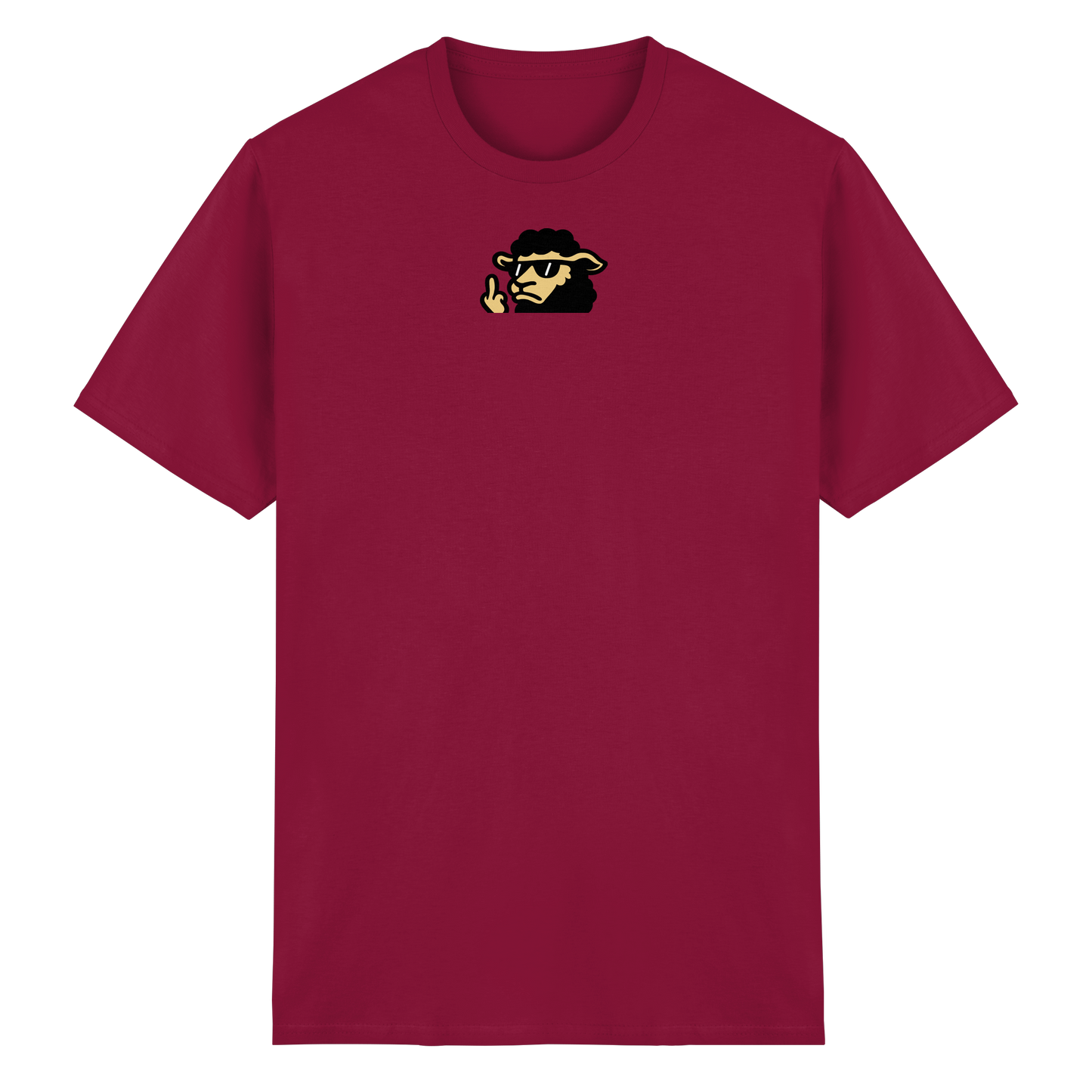 Schwarzes Schaf mit Mittelfinger – Lieber auffallen als mitlaufen - Heavy Cotton T-Shirt