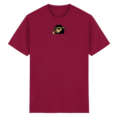 Schwarzes Schaf mit Mittelfinger – Lieber auffallen als mitlaufen - Heavy Cotton T-Shirt