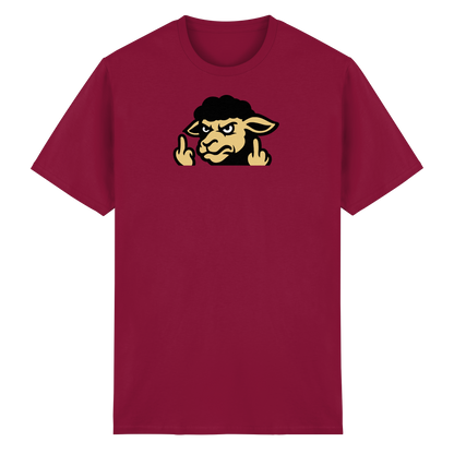 Schwarzes Schaf mit Mittelfinger – Für alle, die nicht dazugehören wollen - Heavy Cotton T-Shirt